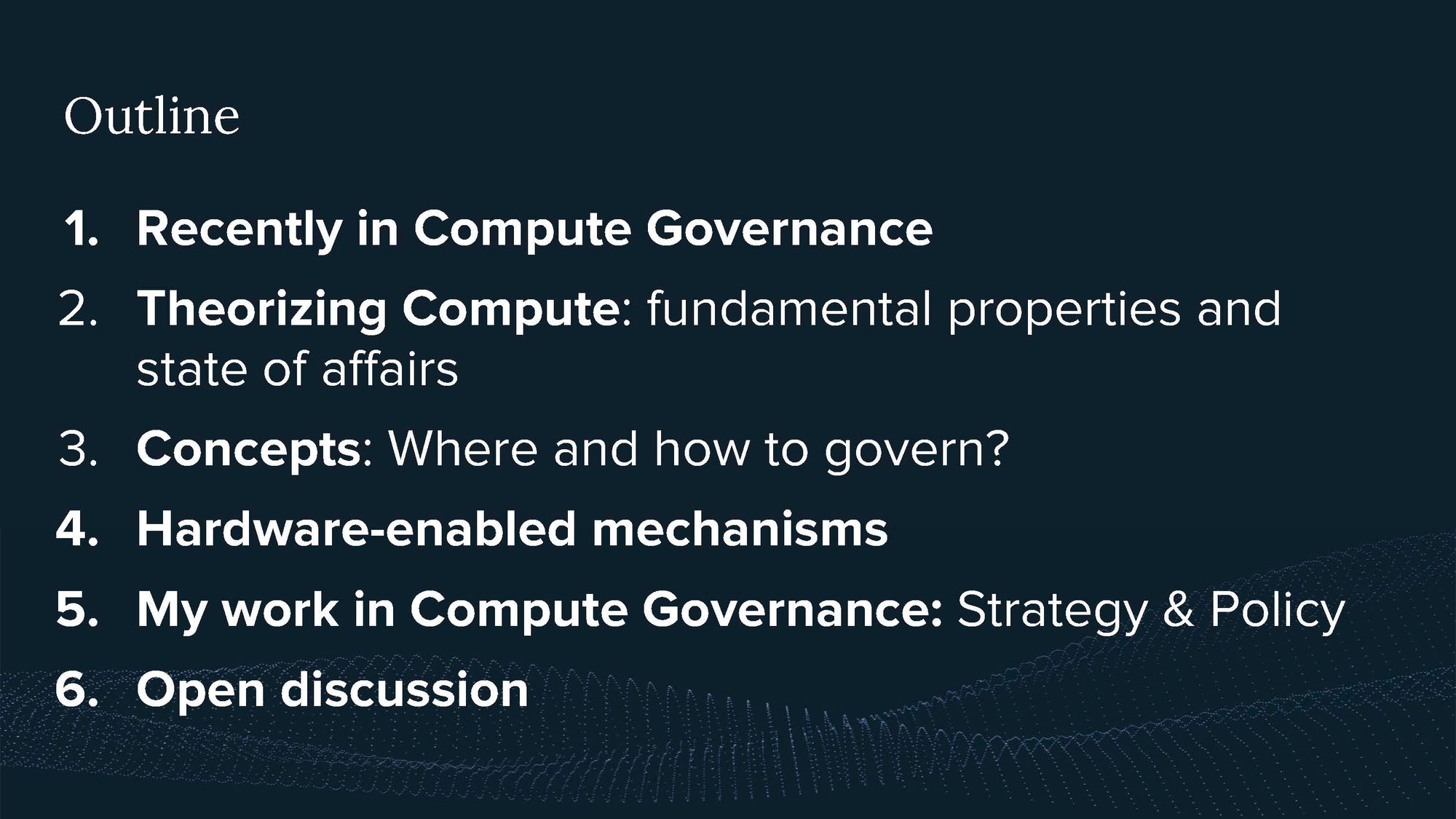 Video and Transcript of Presentation on Introduction to Compute Governance