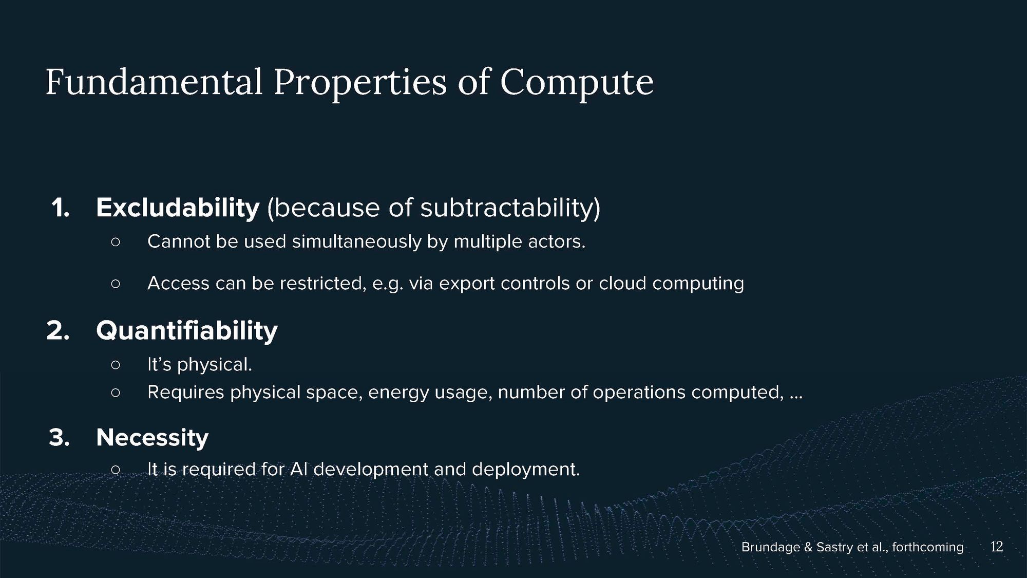 Video and Transcript of Presentation on Introduction to Compute Governance