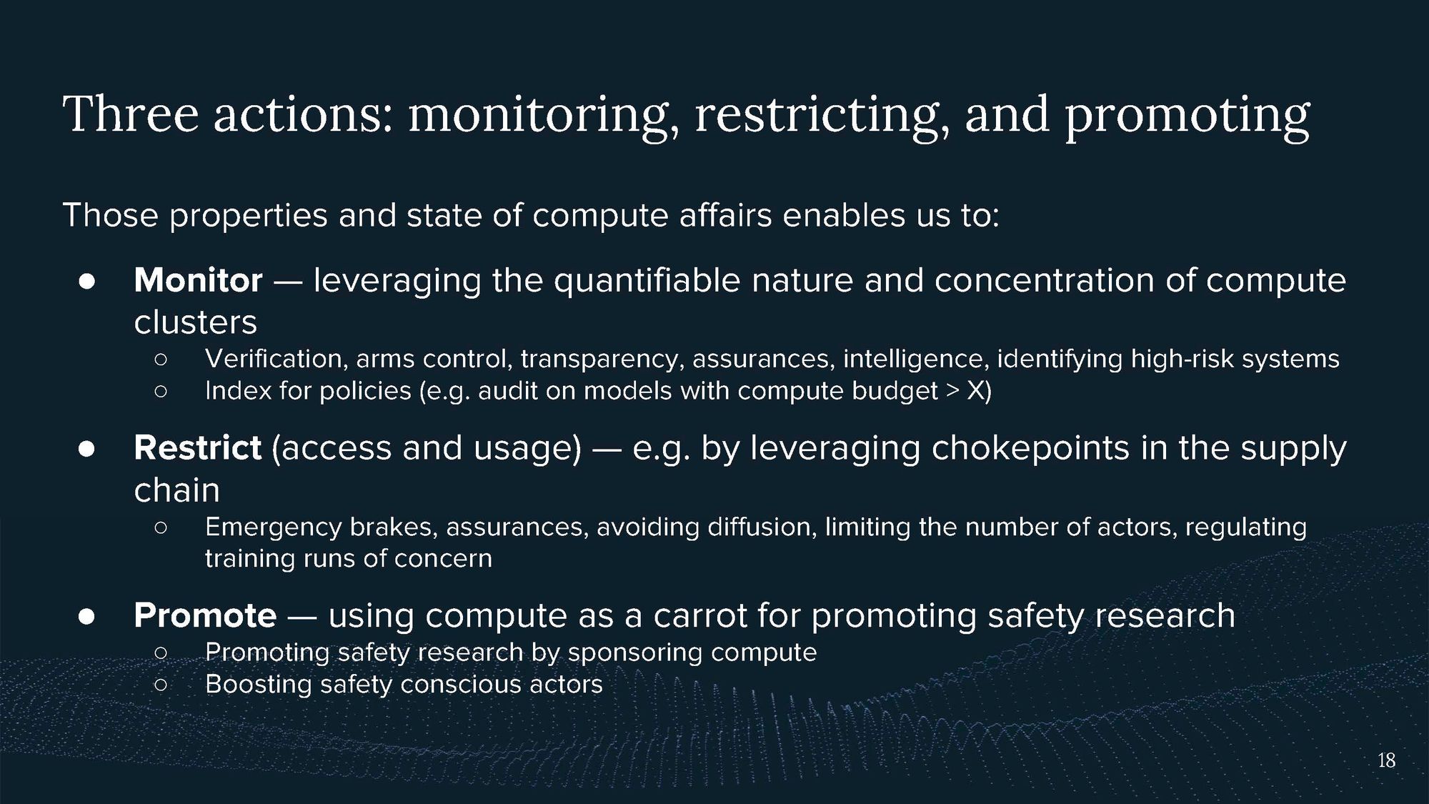 Video and Transcript of Presentation on Introduction to Compute Governance